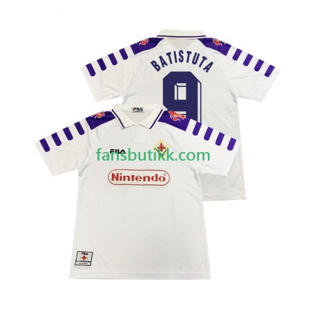 Fotballdrakt ACF Fiorentina BASTUTA 9 1999 Retro Bortetrøye 1998 Kortermet